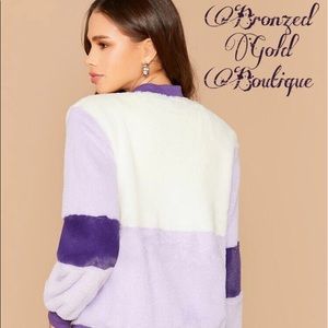 💜🤍💜Bomber Jacket💜🤍💜